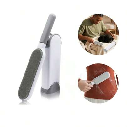 Pet Hair Remover Brush,Dog Hair Remover For Clothes - Lint Remover Brush,Lint Brush Pet Hair Remover For Dogs, Cats & Puppies, Small Size (Gray)