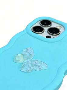 1 chiếc ốp lưng điện thoại DIY hình bướm Macaron, ốp lưng silicon bán chạy nhất năm 2026 kèm dây đeo, chống sốc, tương thích với Samsung Galaxy S26, S25, S24, S24Plus/S24+, S24Ultra, S24FE, S20, S21, S22, S23 và 11/11 Pro/11 Pro Max, 12/12 Pro/12 Pro Max, 13/13 Pro/13 Pro Max, 14/14 Pro/14 Pro Max, 15/15 Pro/15 Pro Max, 16/16 Pro/16 Pro Max, 16E, G04, G05, G13, G14, G15, G22, G24, G32, G60, G85 - Màu xanh Bạc hà - Xem 5