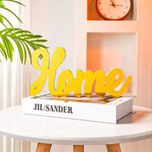 HOME Letter Decor, Simple Gold/Silver Color Decorative Home Signs For Desktop Shelf And More - Gold - View 2