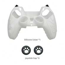 Cute Cat Paws Controller Skin Cover For 5 Controller, 1 Controller Protector Case+2 Customised Thumb Grips Caps - View 14