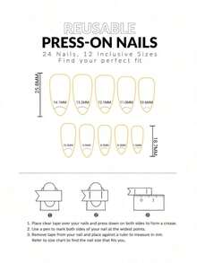 24pcs Almond-Shaped 3D Gel Nail Stickers, Floral Nail Art Design, French Tip Stickers, Pearl Decor, Perfect Fit Acrylic Nail Kit, Includes: 1pc Jelly Gel And 1pc Nail File, Bloominggelnails French Manicure, Suitable For Women's Daily Work, Festivals, Parties, Etc. Nail Supplies 6POA - 多色 2 - 查看 3