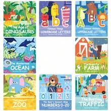 Large Scene Animal Bubble Sticker Book, Children's Sticker Art, Preschool Early Education Enlightenment Cognitive Fruit Recognition Toys For 2-3-6 Years Old, Magnetic Early Education Puzzle Toys - Multicolor - View 8