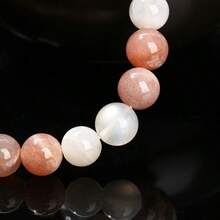 天然月光石混珠手链，男女皆宜，寓意乐观积极、自信坚强，弹性手链，完美礼物之选。 - 多色 - 查看 4