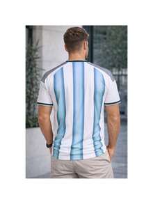 Albiceleste Argen Thai Jersey 1.1 Men's Fan Jersey High Quality 25/26 - Blue/White - View 4