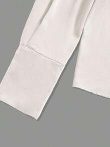 [Custom-Developed] New Women's Fashion Long Sleeve Solid Blouse, Summer Elegant White Spring - 紫色 - 查看 11