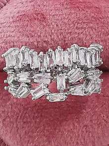 1 PC Luxury Cubic Zirconia Ring For Women For Wedding Engagement Anniversary Party Jewelry Valentine's Day Gift - 1# - View 3