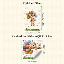 BRUP 1/3 Sheets Kids Window Clings Removable Jungle Animals Cartoon Decor – Cute Forest Animal Window Decals For Nursery, Bedroom, DIY Room Makeover,Fun Animal Friends - Multicolor - View 12