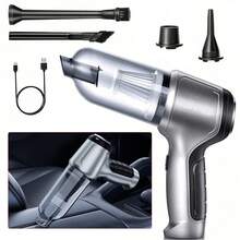 SUITU 车载吸尘器带收纳袋 - 礼品 | 宠物毛发吸尘器 | 家用吸尘器 | 无线USB充电 | 大功率强劲吸力无刷电机便携式吸尘器 | 干湿两用吸尘器 | 适用于汽车/家庭/办公室 | （ABS材质，9000pa吸力，7.4V 2000mAh锂离子电池，充满电后可运行20分钟） - 灰色 - 查看 18