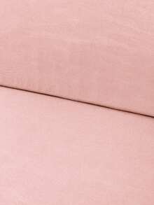 1pc Solid Color Milk Silk Elastic Sofa Seat Cushion Cover, High Elasticity Dust-Proof All Season Suitable For Garden Rattan Sofa Seat Cushion Protector - Baby Pink - View 10