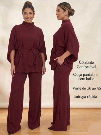 Conjunto Feminino Bata Com a Manga  Estilo Morcego e Calça Pantalona conjunto feminino elegante conjunto feminino casual conjunto feminino confortável conjunto feminino anarruga conjunto feminino gola alta conjunto feminino manga morcego conjunto feminino soltinho conjunto feminino fluido conjunto feminino moderno conjunto feminino versátil roupa feminina elegante roupa feminina confortável look feminino elegante look feminino casual conjunto feminino para trabalho conjunto feminino para passeio conjunto feminino inverno meia estação conjunto feminino leve conjunto feminino sofisticado conjunto feminino largo conjunto feminino estiloso conjunto feminino moda feminina calça pantalona feminina cintura alta pantalona feminina elegante calça larga feminina confortável bata feminina manga morcego gola alta elegante blusa feminina soltinha confortável anarruga feminino conjunto feminino look moderno confortável elegante versátil feminino conjunto feminino pantalona look elegante confortável