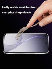 2pcs Full Coverage Tempered Glass Screen Protector, Compatible With OPPO, Full Coverage, Anti-Peeping, Anti-Scratch, Anti-Fingerprint, Easy Installation, No White Edges, No Bubbles - Black - View 6