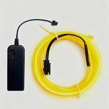 1pc, 9.84ft/3 Meters Bright Neon Rope Light - Holiday Decor Lighting, Bedroom Decor - Battery Powered, Flashing, Electronically Generated Light Source, With Cool Small Devices Included - Color - View 18