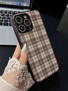 A Luxurious Vintage British-Style Patterned PU Leather Print, A Stylish Black Matte Shockproof Phone Case, Featuring Creative And Fashionable Design Suitable For Both Men And Women. Suitable For IPhone , Compatible With Galaxy - Black - View 6