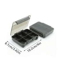 Caja de aparejos de pesca de 5 niveles de uso múltiple con 19 compartimentos, divisores transparentes de plástico ABS, organizador portátil de cebos para almacenamiento de accesorios de pesca - Multicolor - Ver 12