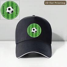 FIFA 2026 World Cup Retro Baseball Cap |   Adjustable Bright Cartoon Pattern |   Lightweight Breathable Cotton Hat |   Perfect For Running, Outdoor Activities & Graduation Ceremonies |   Multiple Colors Available - 黑色 - 查看 1