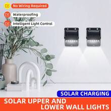 Solar-Powered LED Lights With PIR Motion Sensors, Outdoor Wall Lights, Waterproof, Solar-Powered, Street Lights, Garden Decorations. - Multicolor - View 2