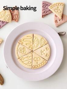 1 pieza Molde de cortar galletas con forma de oso de peluche de dibujos animados. Cortador de galletas con diseño de flor de primavera. Herramienta de estampado para arcilla suave y azúcar. Herramienta creativa de cocina para manualidades padres-hijos. - Ver 4