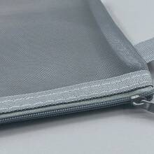 1pc Nylon Mesh Zipper Pencil Case, Transparent Portable Storage Bag, Multi-Function Travel Cosmetic & Makeup Organizer - Pencil Case - View 4