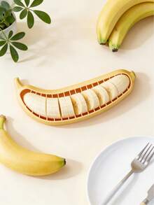 1pc Handheld Banana Peeler & Slicer, Easy To Clean, Suitable For Infants And Adults - Multicolor - View 9