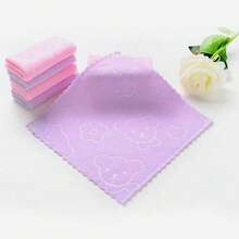 1/5/8/10pcs Cartoon Bear Square Super Absorbent Microfiber Towels, Soft Cleaning Cloths, Suitable For Bathroom Face Washing, Shower, Hand Drying, Kitchen Cleaning, Multi-Purpose Cleaning Rags - Multicolor - View 17