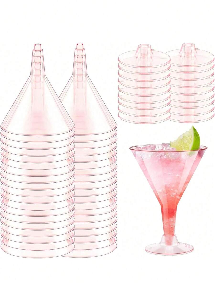 Ly Champagne/Martini tái sử dụng không vỡ dung tích 6.3oz, thích hợp cho đám cưới, sinh nhật, Ngày Valentine, Ngày của Mẹ, Năm mới và các dịp khác. - Nhiều màu - Xem 1