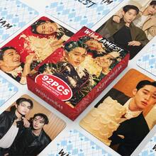 92件/盒 WilliamEst（60张LOMO卡片+32张贴纸）K-POP粉丝周边，SKZ限量版粉丝商品，照片卡，贴纸，节日礼物 - 彩色 - 查看 2