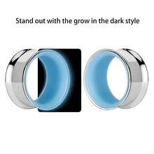2 chiếc khuyên tai dạng ống hình sừng bằng thép không gỉ hai màu phát sáng trong bóng tối, trang sức xỏ khuyên cơ thể không gây dị ứng, trang sức thiết kế phong cách Cyberpunk. - tròn - Xem 23