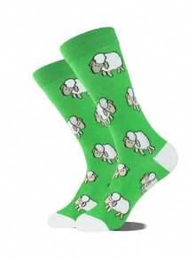 Bộ 1 đôi tất đôi hình vịt vàng nhỏ phiên bản AB cá nhân hóa, hình ảnh người nổi tiếng trên mạng vui nhộn, gà con dễ thương đang nở, nấm đeo kính râm, nhãn cầu bí ẩn, hình ghép nhiều màu sắc, tất thời trang dài đến bắp chân dành cho nữ, phù hợp cho mọi mùa, tất đa năng dành cho học sinh. - Nhiều màu - Xem 10