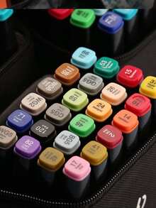 12/24/36/48/60/80 Colors Dual-Tip Anime Drawing Markers Set, Watercolor Pens, Holiday Gift, Christmas Gift, Blessing - Sets - View 7