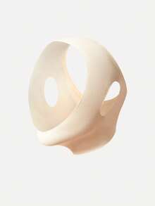1pc Women's V-Shaped Face Mask Band - Facial Bandage, Suitable For Home/Sleep/Sports/Yoga And More Occasions. - Beige - View 9
