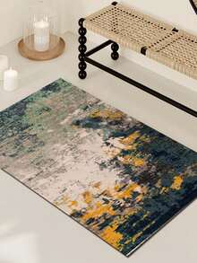 1件装现代时尚室内装饰大地毯，新款仿羊毛可水洗底室内地毯，客厅地毯，沙发地毯，卧室地毯，床边防滑垫，房间地垫，餐厅厨房地毯，办公椅垫，玄关门垫，户外野餐毯，户外露营垫 - 多色-1 - 查看 15