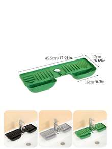 可拆卸水龙头滴水垫，硅胶防积水收纳垫，通用厨房浴室收纳架 - 瀝水墊 - 查看 6