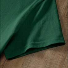 Cropped Cotton Blouse, Short, Comfortable, Casual, Streetwear, RIO TUCANO, Oversized, Printed, Tumblr Style, Women's Blouse, Sizes P To G3. - 墨綠色 - 查看 5