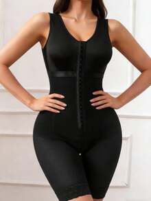 1 bộ đồ định hình cơ thể nữ Colombia, áo liền quần, áo liền quần giảm béo, quần short nâng mông, kiểm soát vùng bụng, định hình eo, áo liền quần, nâng đỡ ngực và lớp lót bên trong, phù hợp cho nhiều dịp khác nhau. - màu đen - Xem 5