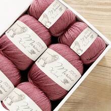 【柔软美利奴羊毛线】6卷100%美利奴羊毛线 | 柔软舒适，适合编织毛衣、围巾、帽子、工艺品 - 总重500克/1.1磅 - A - 查看 22