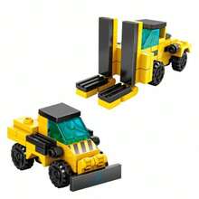 Juguete de Bloques Vehiculo de Carga Armable 2 en 1 49pzs - Multicolor - Ver 5