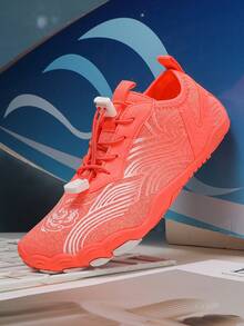 女士徒步鞋、女士沙滩运动鞋、水鞋，时尚透气。健身远足鞋、速干游泳漂流鞋。 - 桔色 - 查看 5