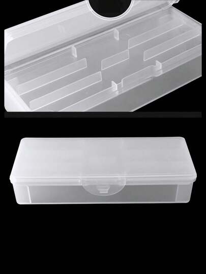 1 Set doppellagiges abnehmbares Maniküre-Werkzeug-Set, inklusive Nagelbürste und Zubehör-Aufbewahrungsbox