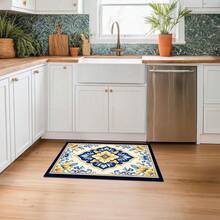 1pc Polyester Drainage Mat, Suitable For Kitchen, Living Room, Entrance, Balcony, Home Decor, Anti-Stain, Coffee Shop, Bar, Holiday, Party, Bedroom, Bathroom, Laundry Room - Multicolor - View 9