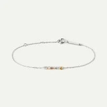 Elegante y refinada pulsera de mujer de plata de ley 925 con circonita cúbica arcoíris - Pulsera de - Ver 10