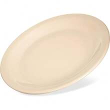 Plato de postre de melamina, vajilla de plástico reutilizable para el hogar y restaurantes de 6.5 pulgadas en color tostado - 1 - Ver 6