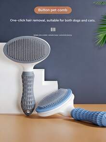 1 lược triệt lông tự làm sạch chỉ với một nút bấm - Hồng - Xem 4