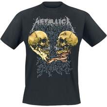 Men's Black T-Shirt, Metallica Sad But True Men's Black T-Shirt, Band Merchandise, Unisex, Holiday Gift, Outdoor Casual Wear, 100% Cotton T-Shirt - 黑色 - 查看 5