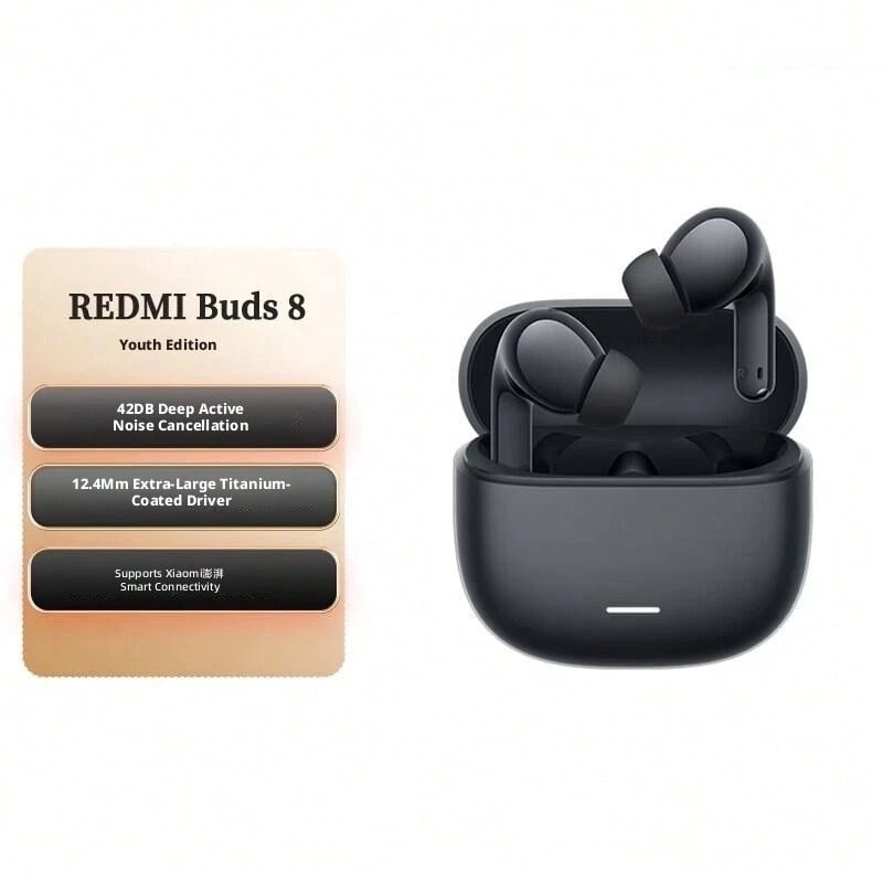 小米（MI）REDMI Buds 8 青春版 無線藍牙降噪耳機 入耳式 藍牙耳機 運動耳機 適用於安卓蘋果手機 - 查看 1