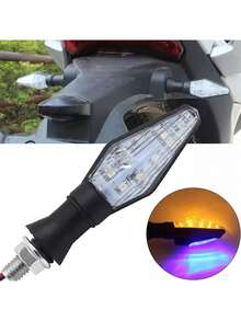 4 Piezas Luces Direccionales Led Para Motocicleta Doble Función - A - Ver 4
