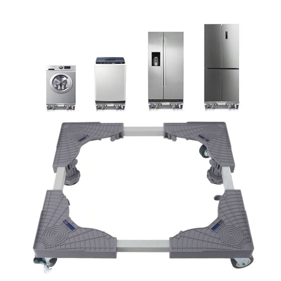 Washing Machine Mobile Roller Height Width Length Adjustable Strong Load Bearing With Brake Balance Angle Leveling Measurement Movable Furniture Base,Organizer Frigo  Frigorifero - View 1