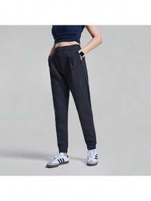 Quần thể thao nữ Adidas mùa hè 2026 kiểu dáng cơ bản tối giản, tập luyện, thể dục, thường ngày, ống côn, chất liệu GR3744 - màu đen - Xem 1