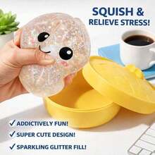 Easter Gift Glitter Dumpling, Glitter Dumpling Squishy Box, Dumplings Squishy, Anxiety Relief Fidget, Soft Squeeze Decompression (1PC-A) - Nhiều màu - Xem 4