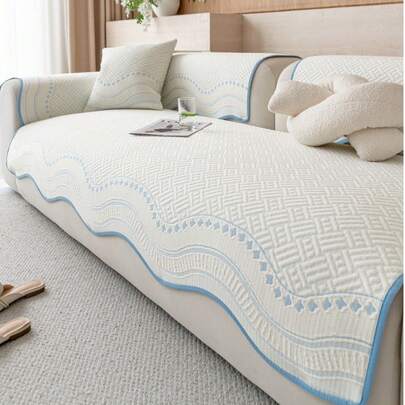 1 chiếc bọc ghế sofa lụa thoáng mát, chống trơn trượt, thân thiện với thú cưng, chống bám bẩn, bền, phù hợp mọi mùa, có thể giặt máy, trang trí nhà cửa cho các dịp lễ, phù hợp với tay vịn và tựa lưng ghế sofa hình chữ L 1/2/3/4 chỗ ngồi.