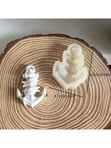 Khuôn làm mặt dây chuyền hình mỏ neo nhỏ, khuôn silicon đa năng tự làm thủ công bằng thạch cao và đá thơm. - Neo - Xem 3